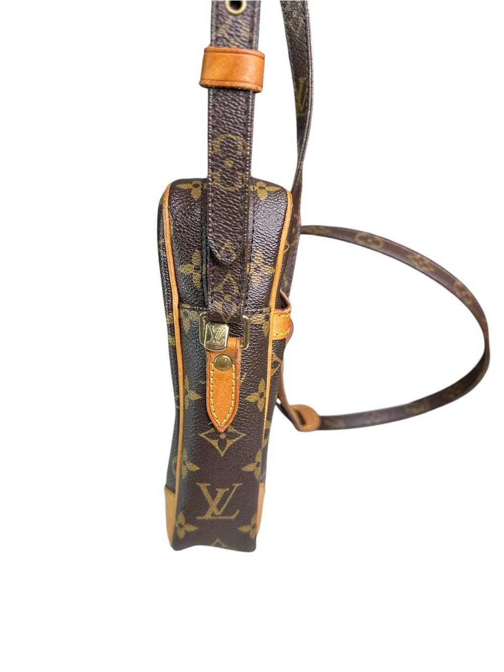 Louis Vuitton Danube Monogram Messenger Bag in Brown and Tan - Picture 4 of 13